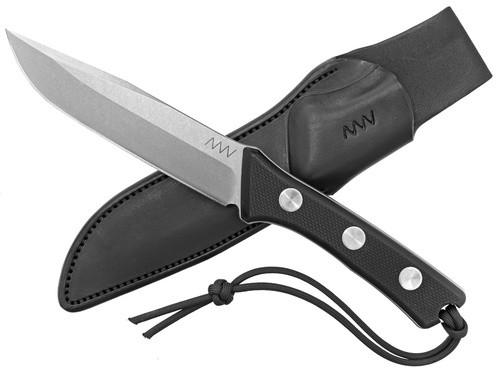 Nůž ANVP300-015, hladký, kůže